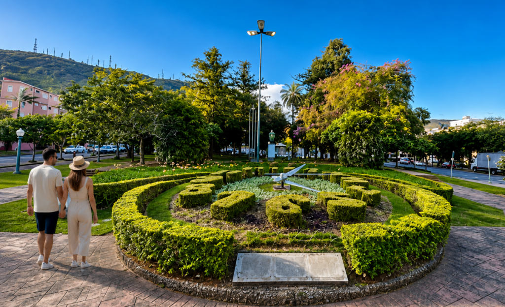 Hotel em Poços de Caldas Perto do Teleférico 4 Turistas caminhando pelo centro histórico de Poços de Caldas
